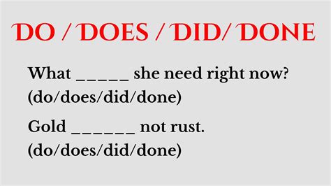 did vs done|Did vs. Done .